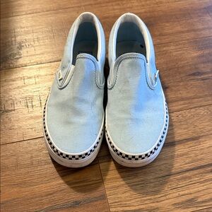 Vans Men's Sky Blue Slip-On Sneakers
